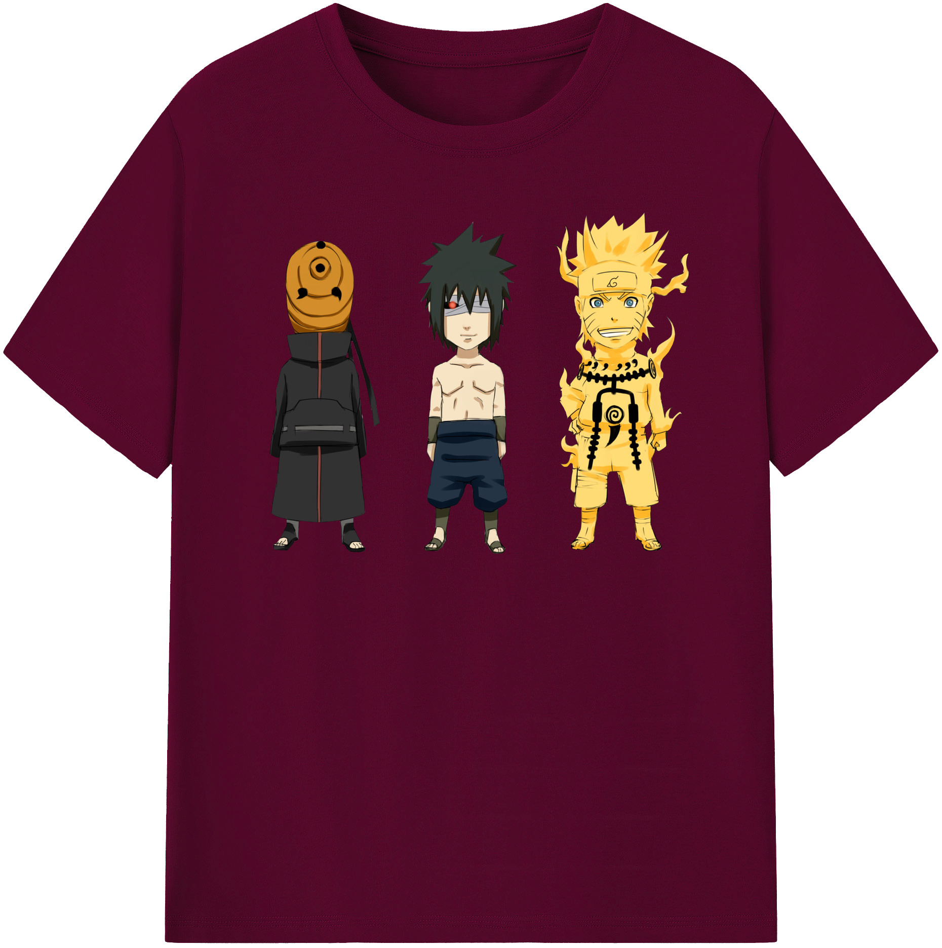 （画像用） NARUTO -ナルト- うちは サスケ Uchiha Sasuke レディースカジュアルプリントTシャツ（綿100％）